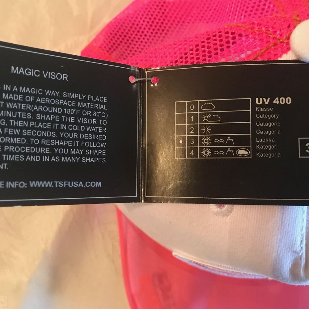 VON DUTCH MAGIC UV PINK VISOR HAT | Pink Fluorescent Visor Glows!! - Picture 12 of 12